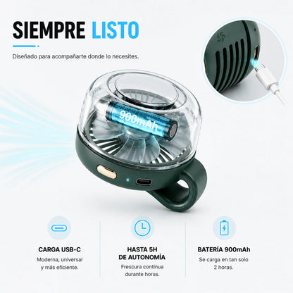 Ventilador Portátil 360° Ultraligero