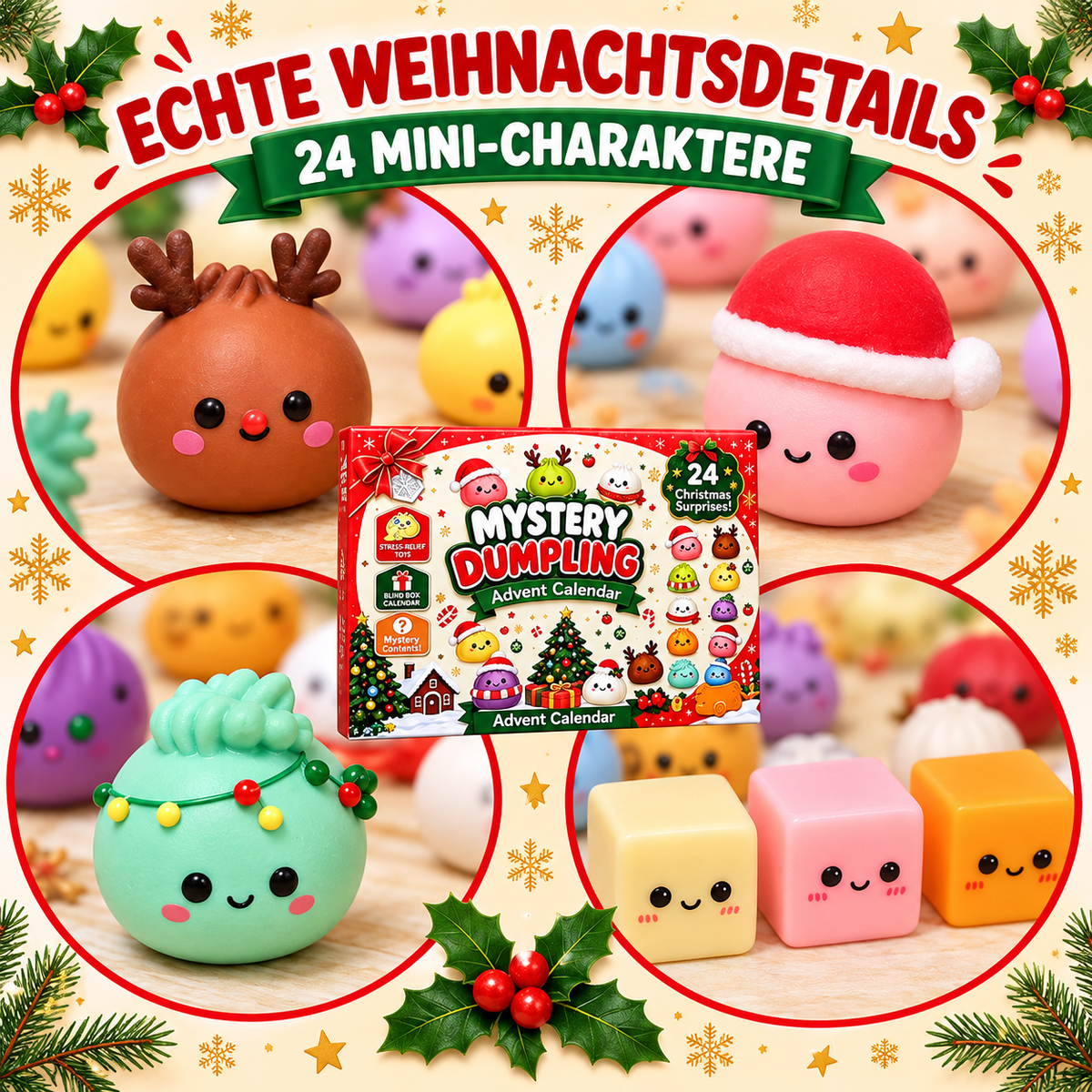 Mystery Dumpling Adventskalender – 24 Überraschungs-Squishies