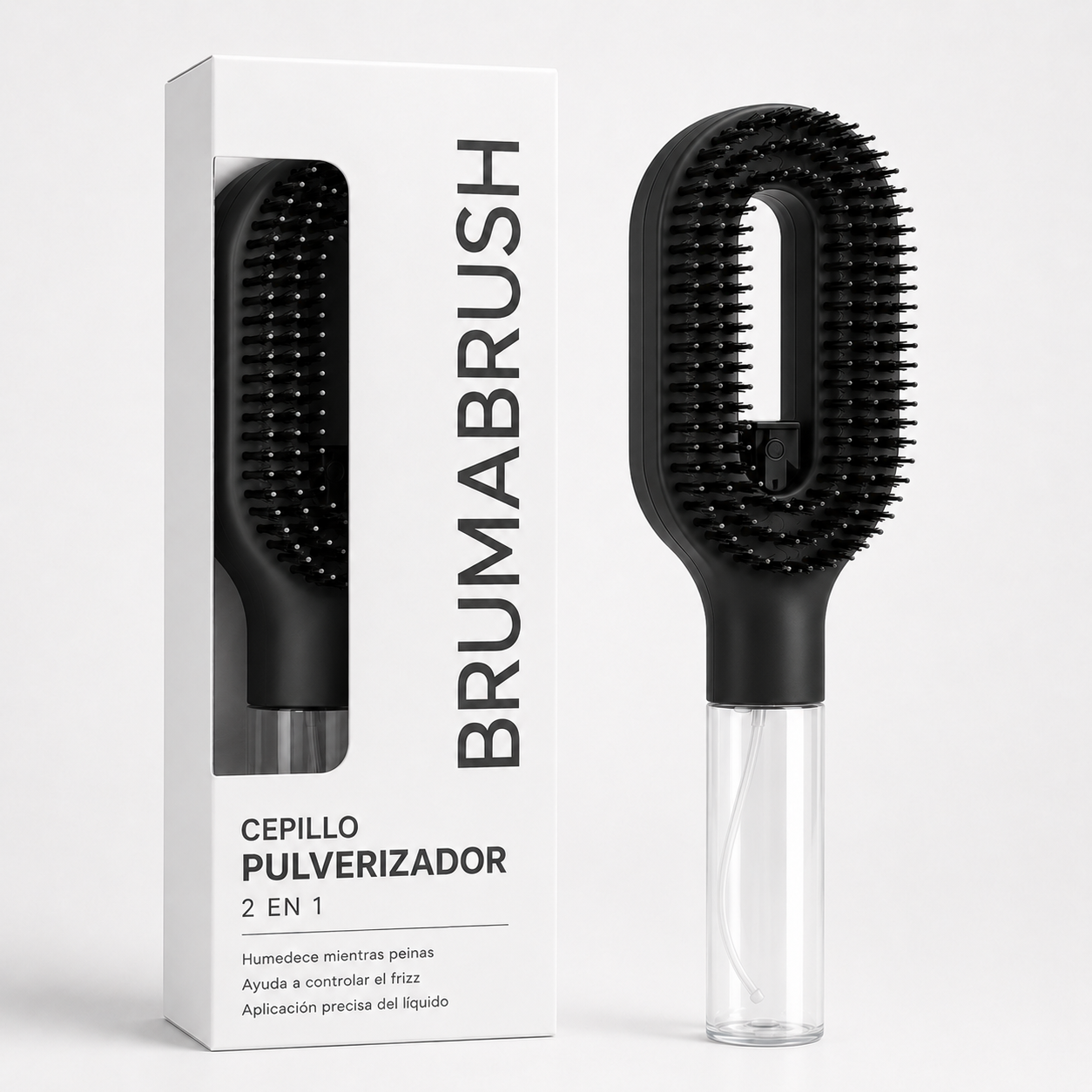BrumaBrush™ – Cepillo Pulverizador 2 en 1