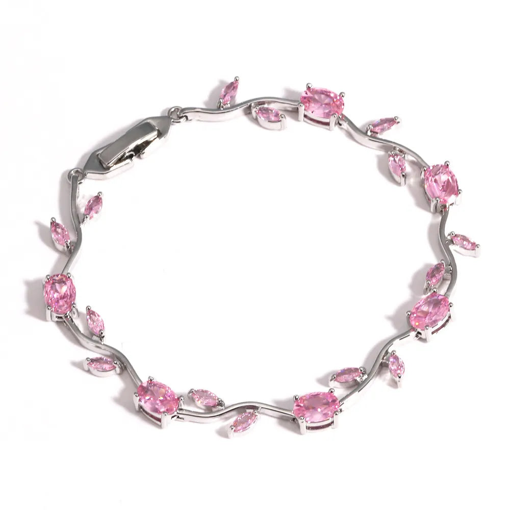 Pulsera Rosa con Circonitas