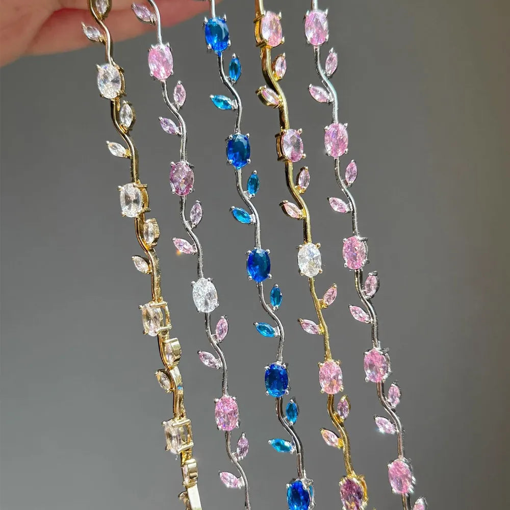 Pulsera Rosa con Circonitas