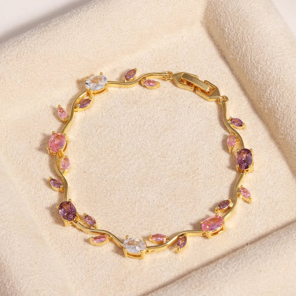 Pulsera Rosa con Circonitas