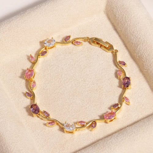 Pulsera Rosa con Circonitas